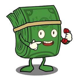 The Greenback making a phone call